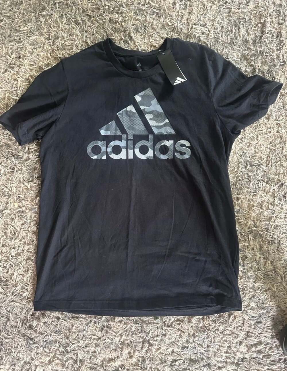 Adidas Camo Badge of Sport Graphic Tee Black